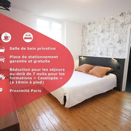Sdb Privees A Parking Gratuit Pres De Paris فندق مبيت وإفطار