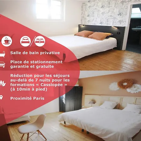 Sdb Privees A Parking Gratuit Pres De Paris 3* شاتو